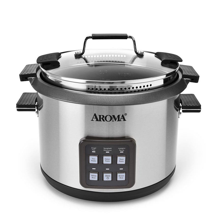 Aroma Housewares AromaA Professional 12-Cup (Cooked) 3qt Purple Clay Rice & Grain Multicooker (ARc-7206P)