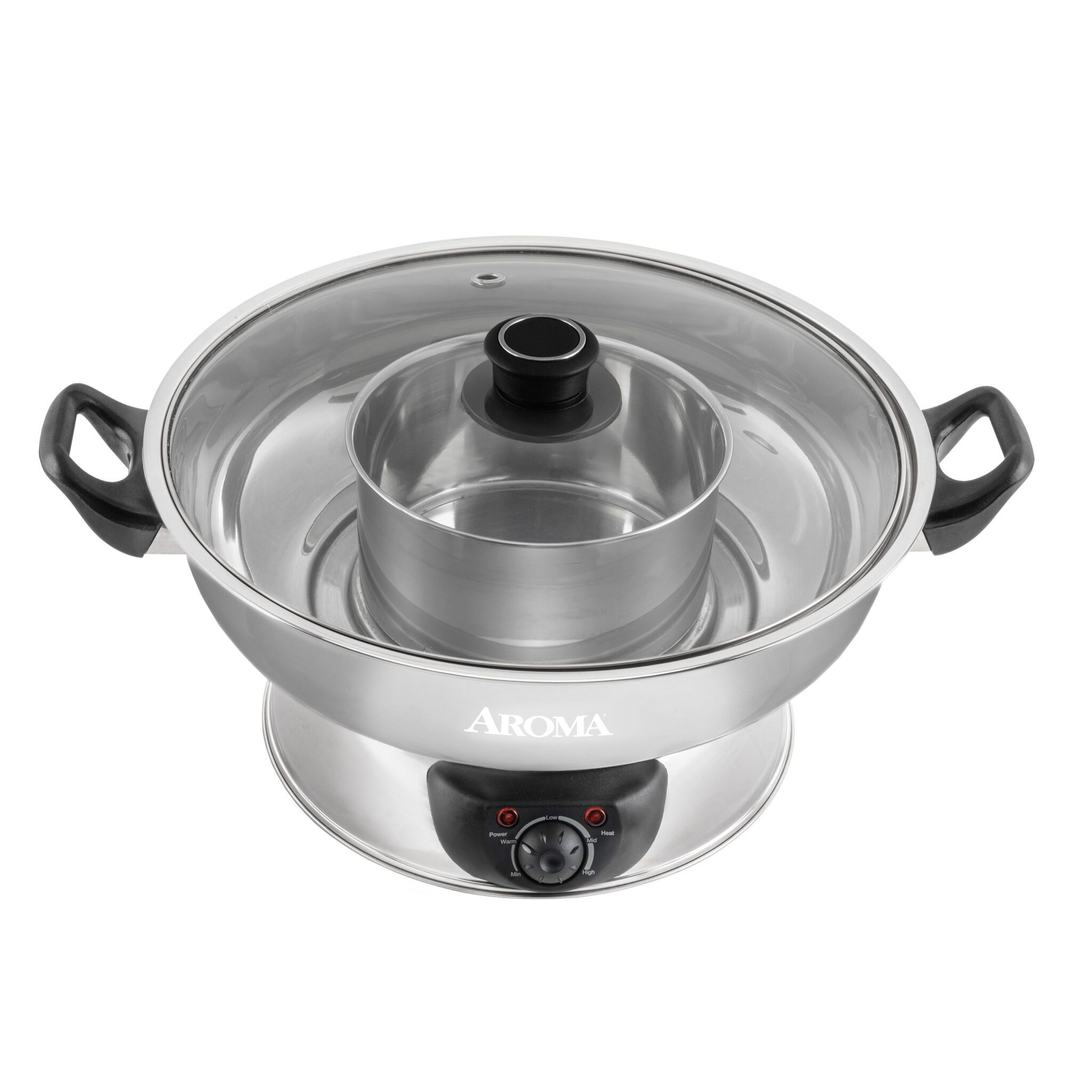 Aroma Stainless Steel Hot Pot Silver (ASP-600)