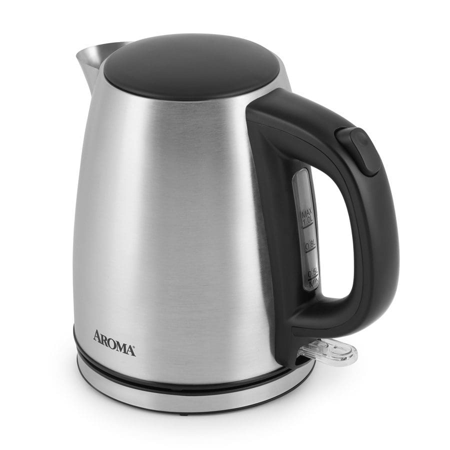 Aroma 1L Electric Water Kettle - Stainless Steel