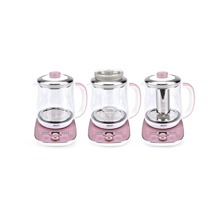 Digital Glass Tea Maker - Glass/Pink - 1.5L