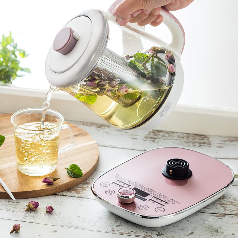 Electric Kettle with Tea Infuser, Small Electric Tea Kettle with Keep Warm  Funct