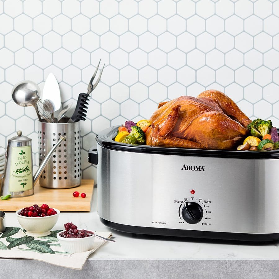 Roaster Oven - Fits Holiday Turkey - 22-Quart