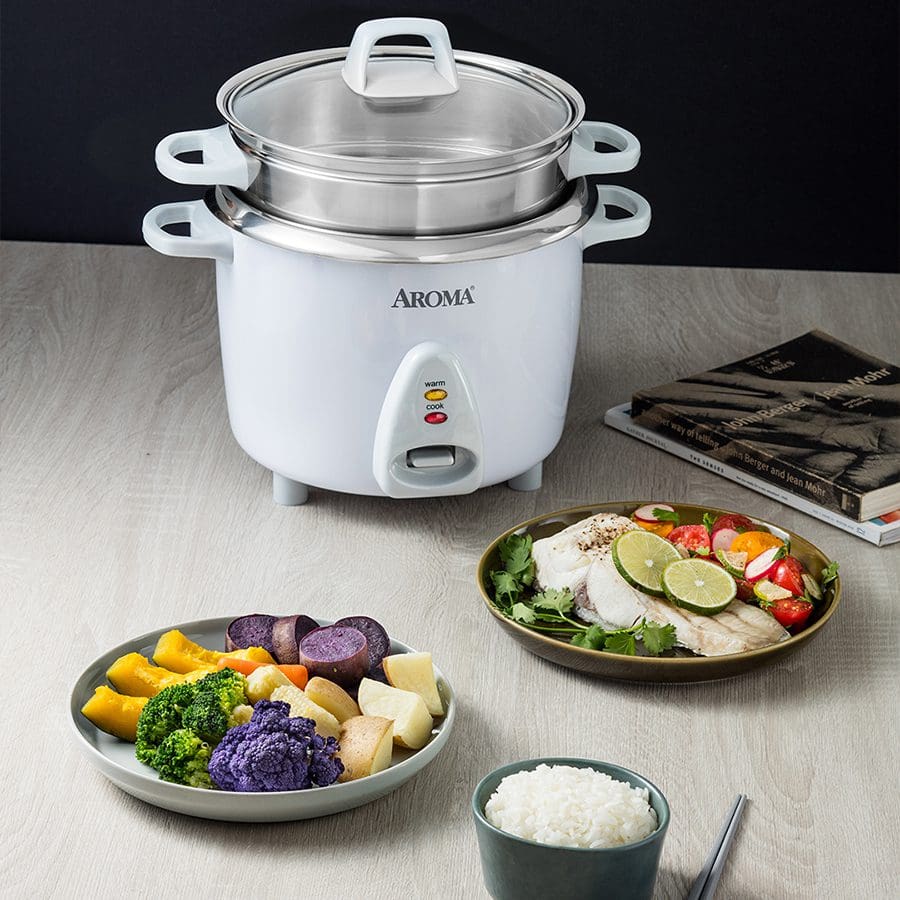 Aroma 14-Cup Simply Stainless Rice Cooker