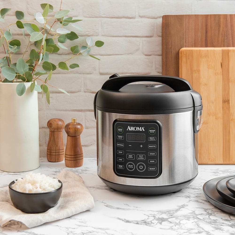 AROMA® Professional 20-Cup (Cooked) / 5Qt. Digital Rice & Grain  Multicooker, New, ARC-5000SB 