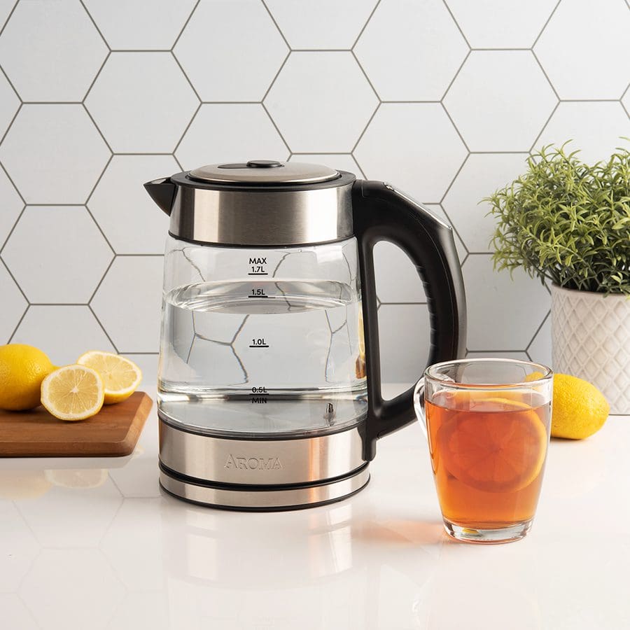 Aroma AWK-162BD 1.7 Liter Digital Glass Kettle