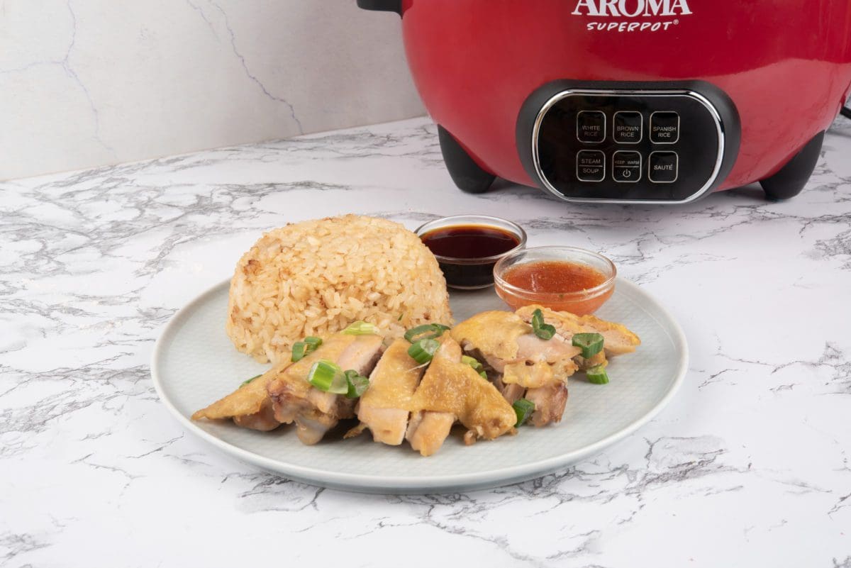 Rice cooker Hainanese chicken rice recipe