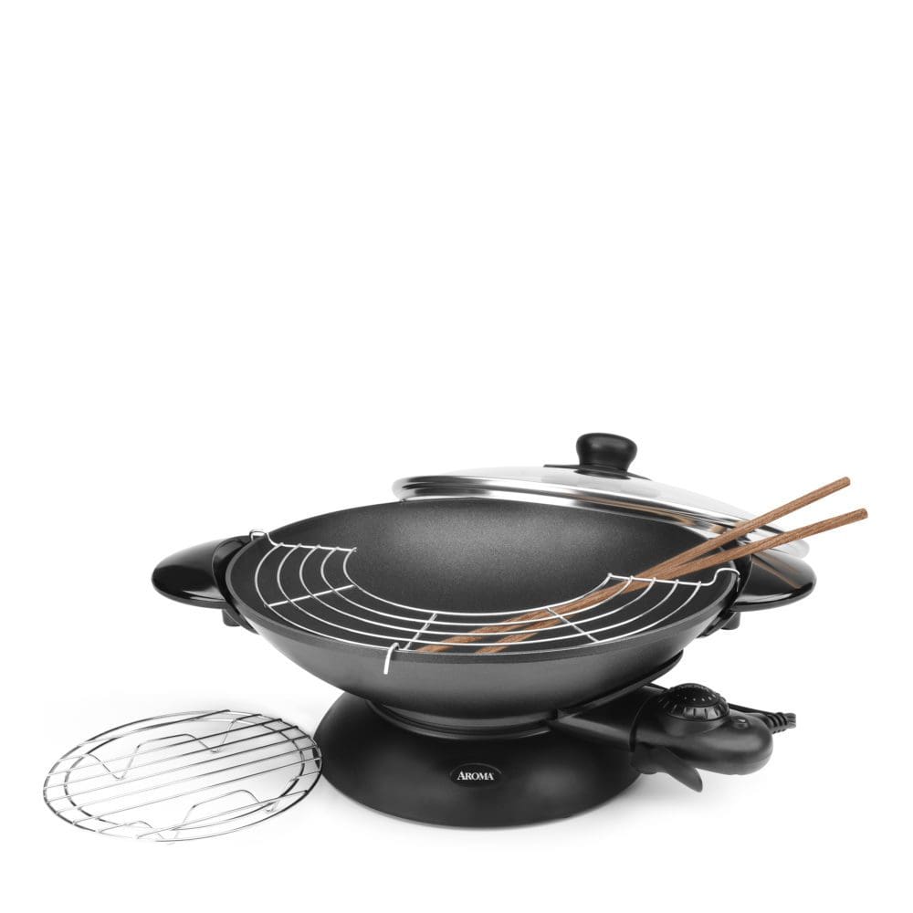 Adamant® Nonstick Wok with Stainless Steel Lid, 12.2