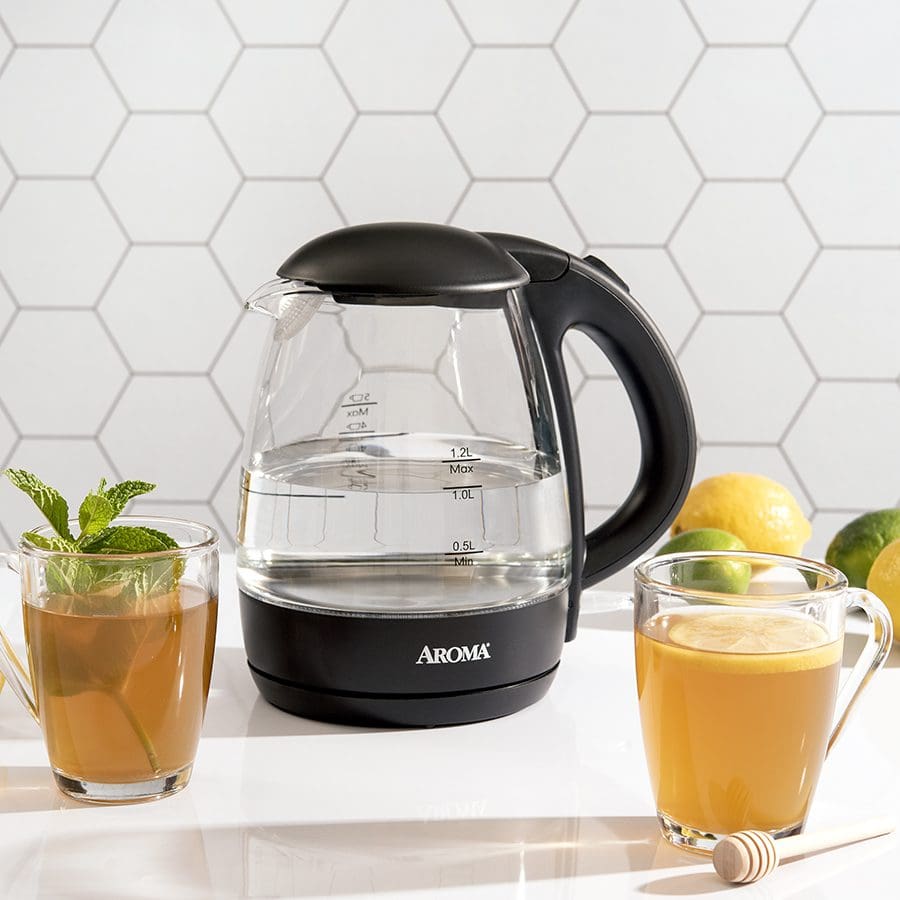 Aroma AWK-162BD 1.7 Liter Digital Glass Kettle