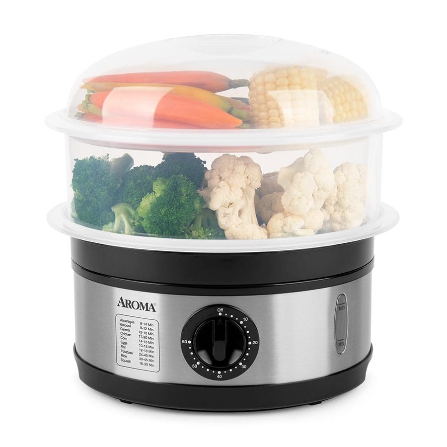 5-Qt Stainless Steel Electric Food Steamer with Auto Power-Off Protection