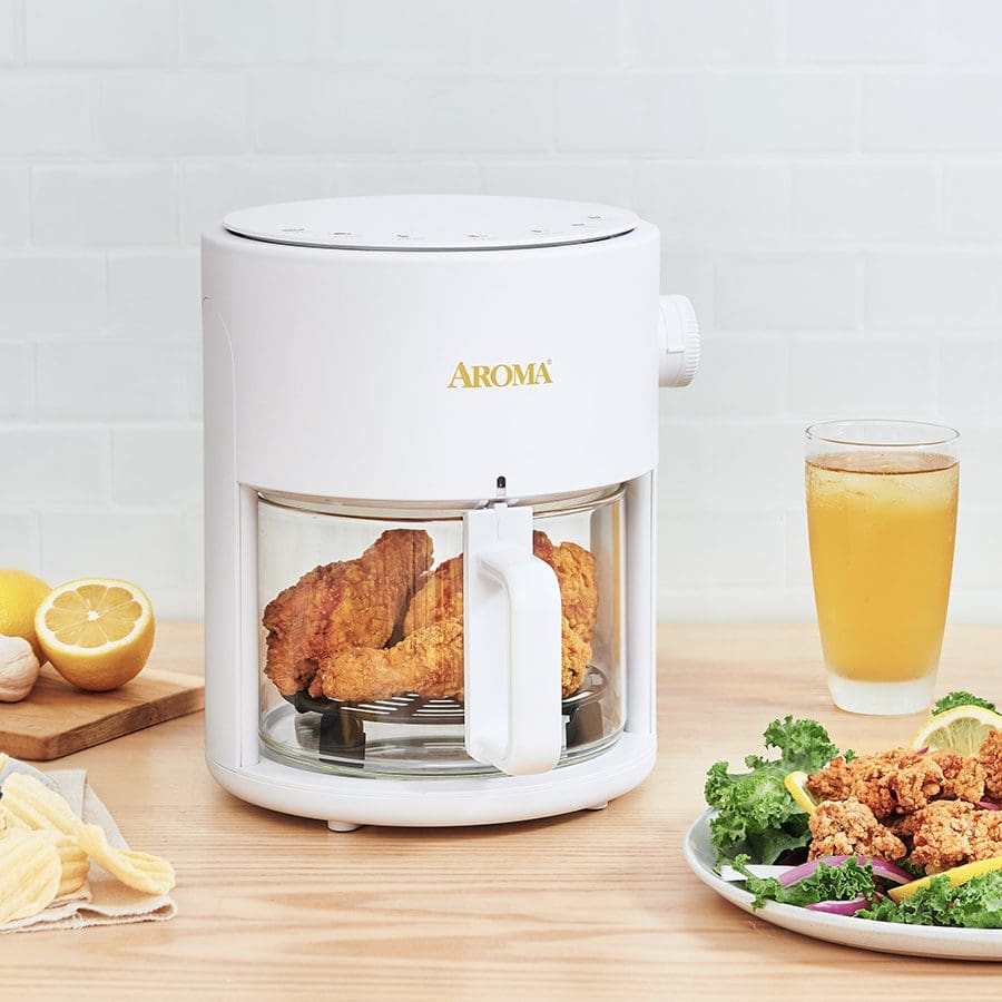 Healthy Air Fryer with Glass Bowl