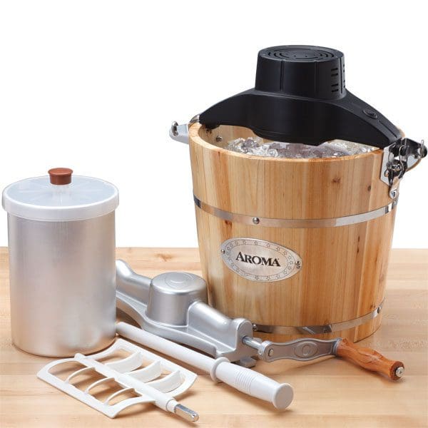 4 Qt. Electric Motorized Old-Fashioned Bucket Ice Cream Maker