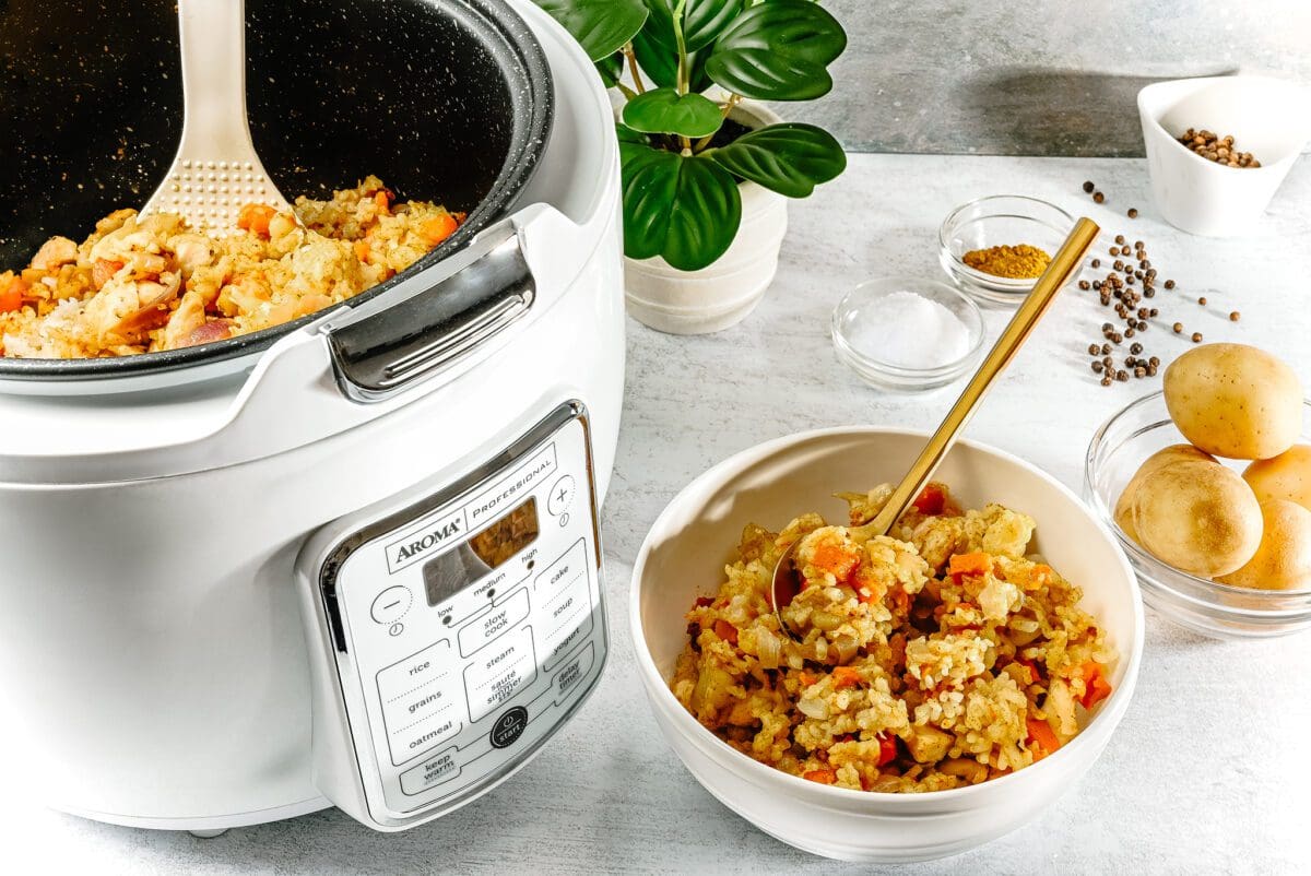 Aroma Rice Cooker Instructions & Recipe (small & digital cooker)