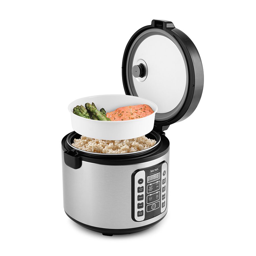 AROMA® 20-Cup (Cooked) / 5Qt. Digital Rice & Grain Multicooker [ARC-150SB]  