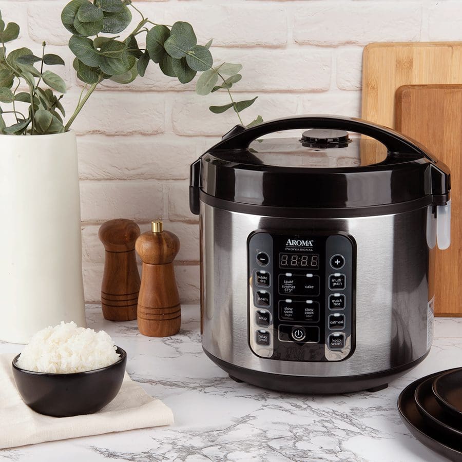 AROMA® Professional 20-Cup (Cooked) / 5Qt. Digital Rice & Grain  Multicooker, New, ARC-5000SB 